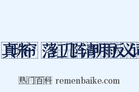 真珠帘·落红几阵清明雨反义词是什么意思的图片